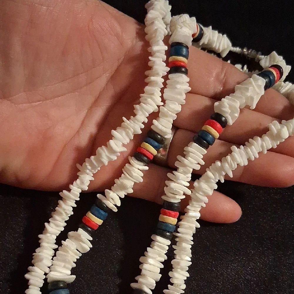 vintage shell necklaces stylish white